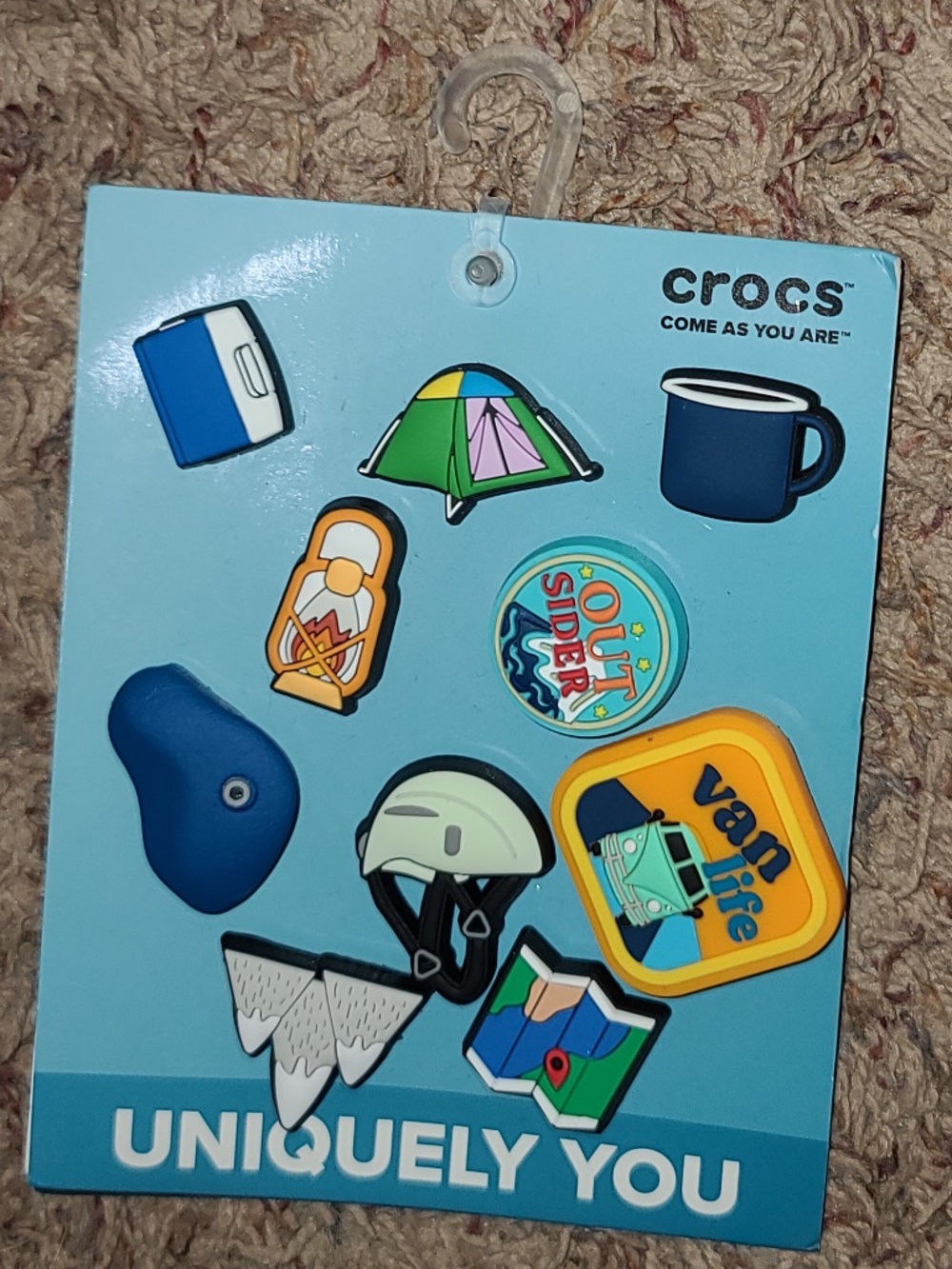 Rock Climber New Original Jibbitz Crocs Charm Uniquely You 10 Pack Camping Van N